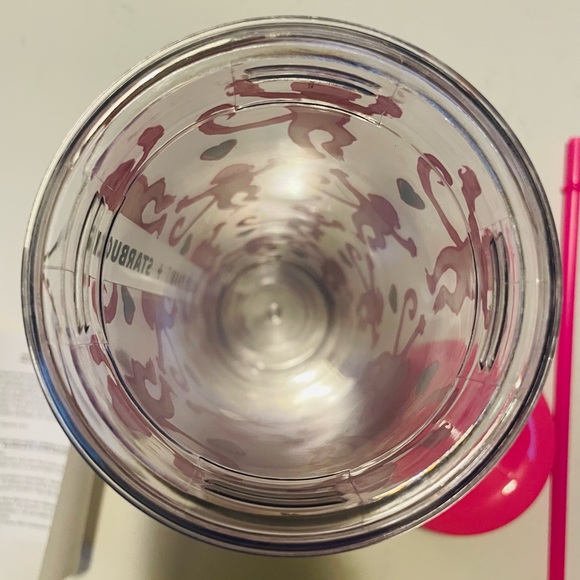 Starbucks Ă— Roller Rabbit Lovely Monkey Plastic Cold Cup 24oz NEW - Picture 6 of 11